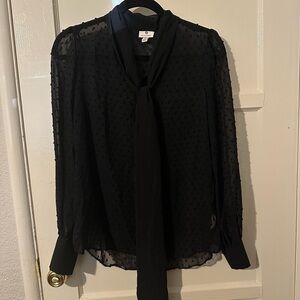 Altuzarra for Target Elegant Black Sheer Blouse